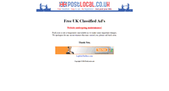 Desktop Screenshot of postlocal.co.uk